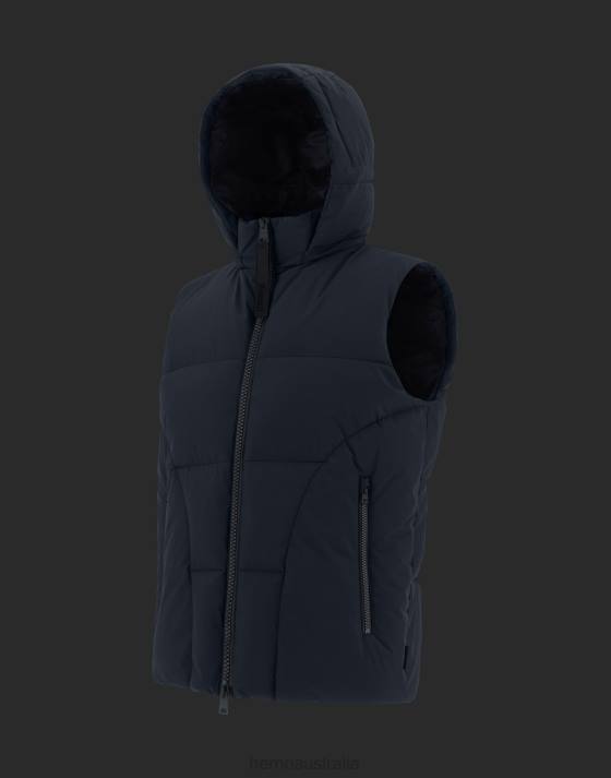 LAMINAR SLEEVELESS JACKET IN GORE-TEX INFINIUM WINDSTOPPER Herno Men Dark Blue 2L0H543 Outerwear