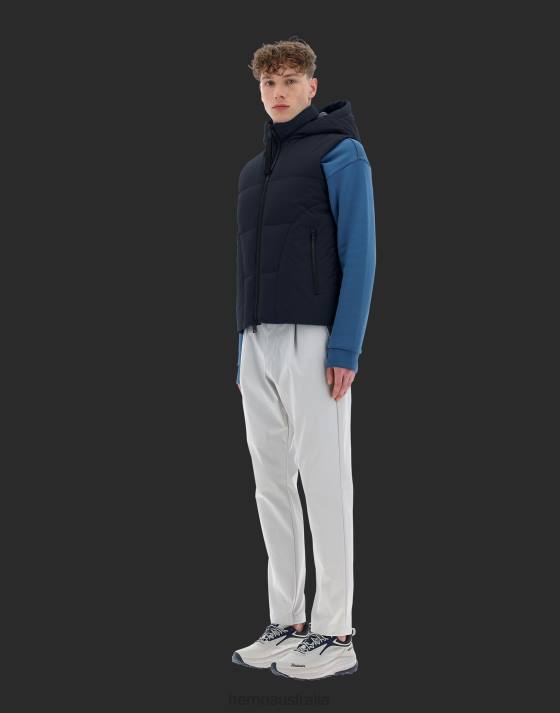 LAMINAR SLEEVELESS JACKET IN GORE-TEX INFINIUM WINDSTOPPER Herno Men Dark Blue 2L0H543 Outerwear