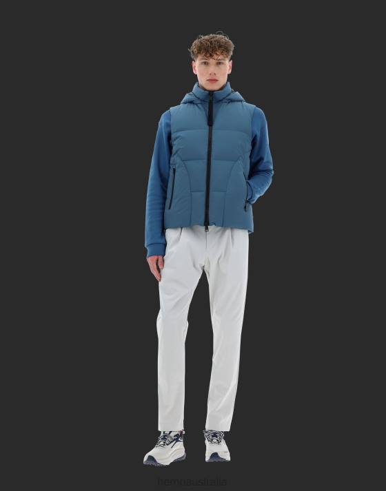 LAMINAR SLEEVELESS JACKET IN GORE-TEX INFINIUM WINDSTOPPER Herno Men Indian Blue 2L0H745 Outerwear