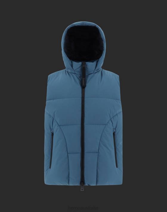 LAMINAR SLEEVELESS JACKET IN GORE-TEX INFINIUM WINDSTOPPER Herno Men Indian Blue 2L0H745 Outerwear