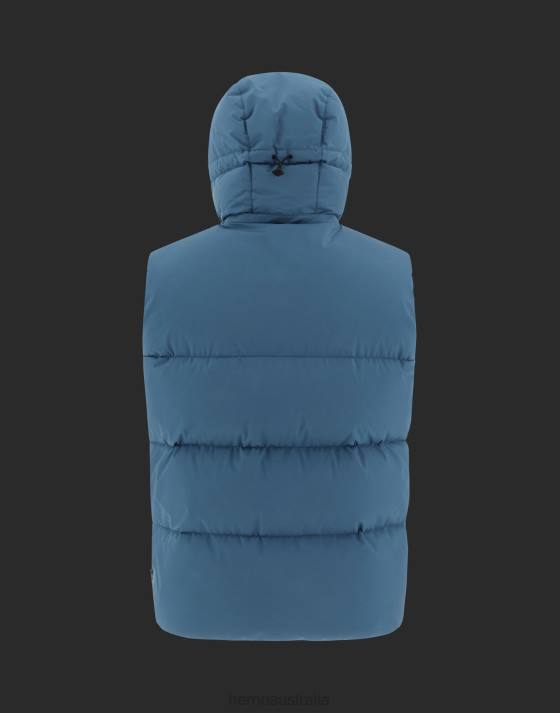 LAMINAR SLEEVELESS JACKET IN GORE-TEX INFINIUM WINDSTOPPER Herno Men Indian Blue 2L0H745 Outerwear