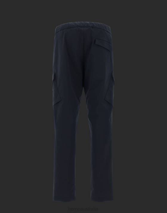 LAMINAR TROUSERS IN EASY STRETCH Herno Men Dark Blue 2L0H734 Clothing