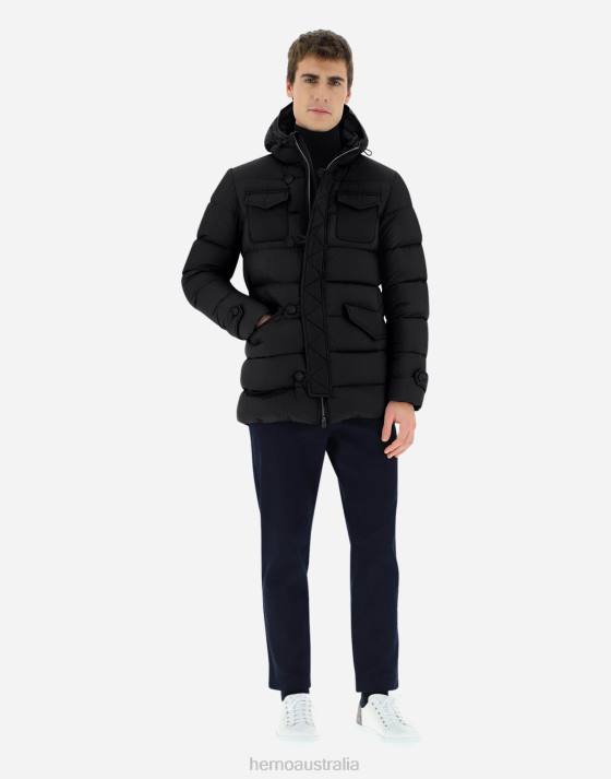 L\ESKIMO Herno Men Black 2L0H627 Outerwear