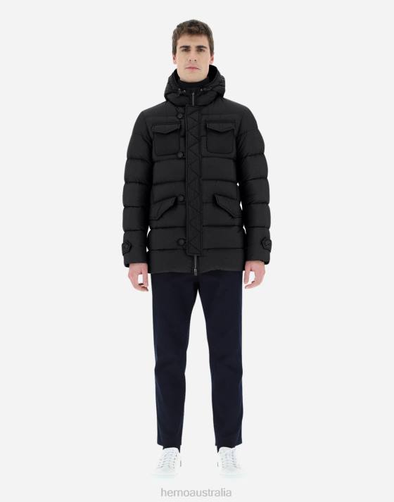 L\ESKIMO Herno Men Black 2L0H627 Outerwear