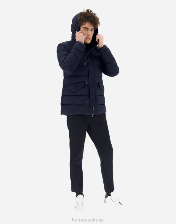 L\ESKIMO Herno Men Blue 2L0H578 Outerwear