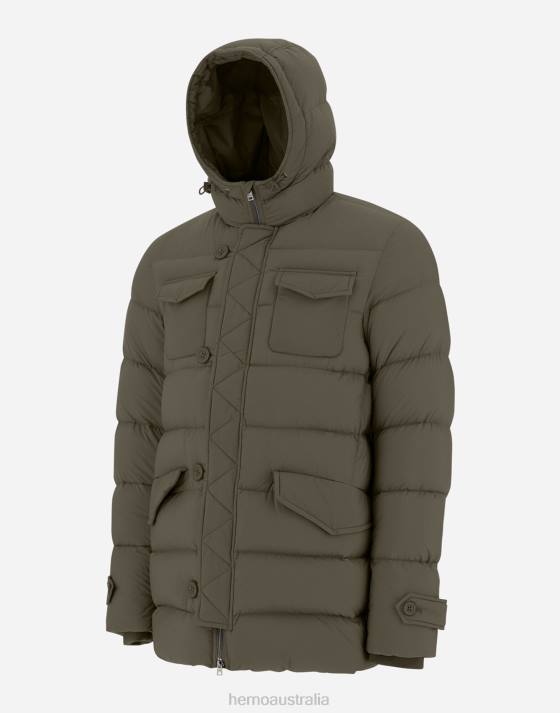 L\ESKIMO Herno Men Green/Beige 2L0H591 Outerwear