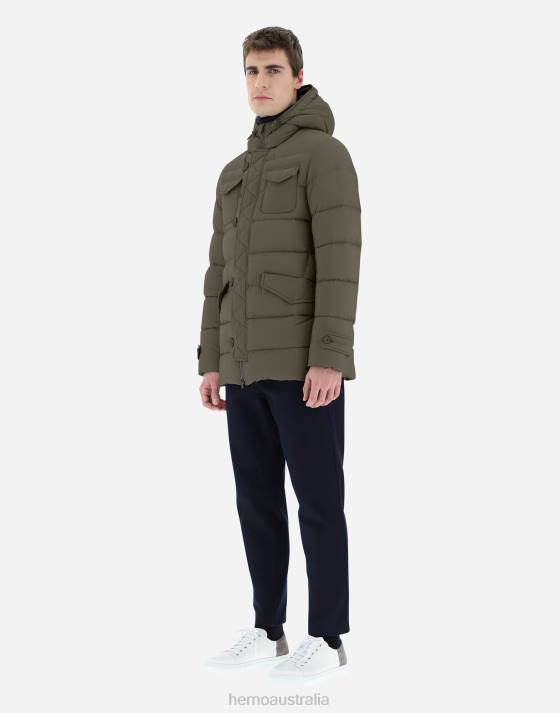 L\ESKIMO Herno Men Green/Beige 2L0H591 Outerwear