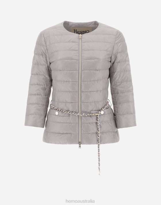 LUCREZIA Herno Women Grey Pearl 2L0H480 Outerwear