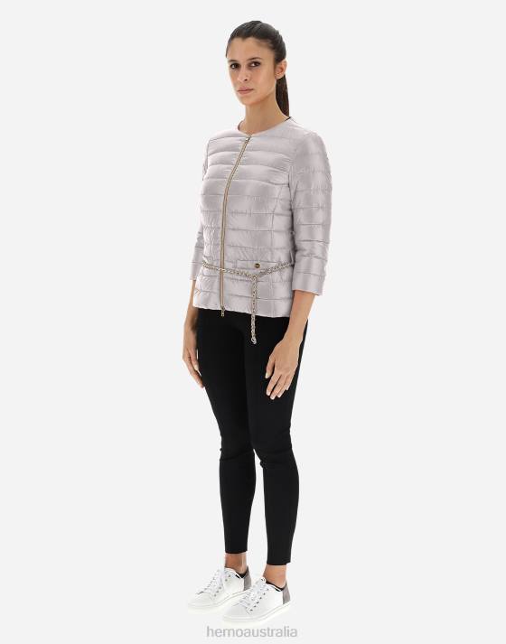 LUCREZIA Herno Women Grey Pearl 2L0H480 Outerwear