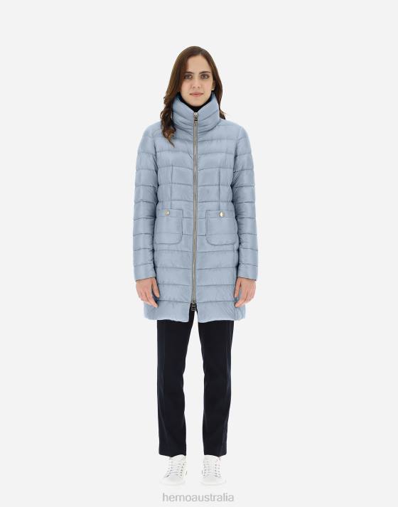 MARIA Herno Women Light Blue 2L0H19 Outerwear