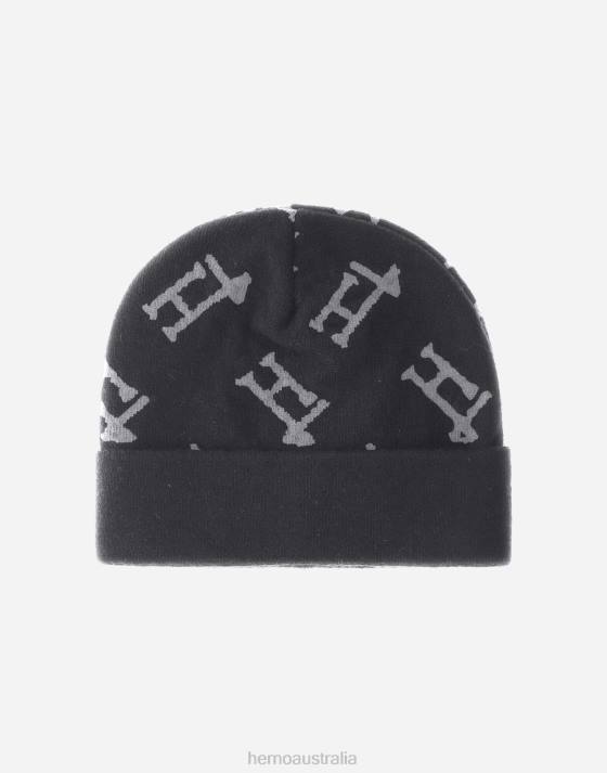 MONOGRAM BEANIE Herno Men Dark Grey 2L0H563 Accessories