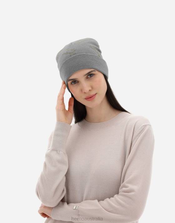 MONOGRAM BEANIE Herno Women Putty 2L0H352 Accessories