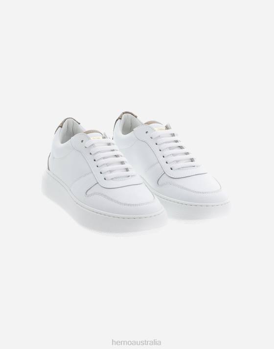 MONOGRAM COURT SHOES Herno Women White 2L0H54 Footwear