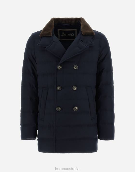 NORFOLK PEACOAT Herno Men Navy Blue 2L0H608 Outerwear