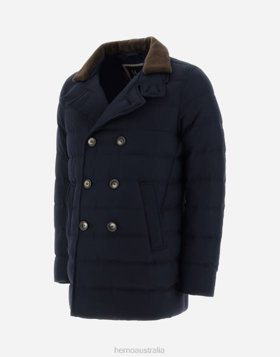 NORFOLK PEACOAT Herno Men Navy Blue 2L0H608 Outerwear