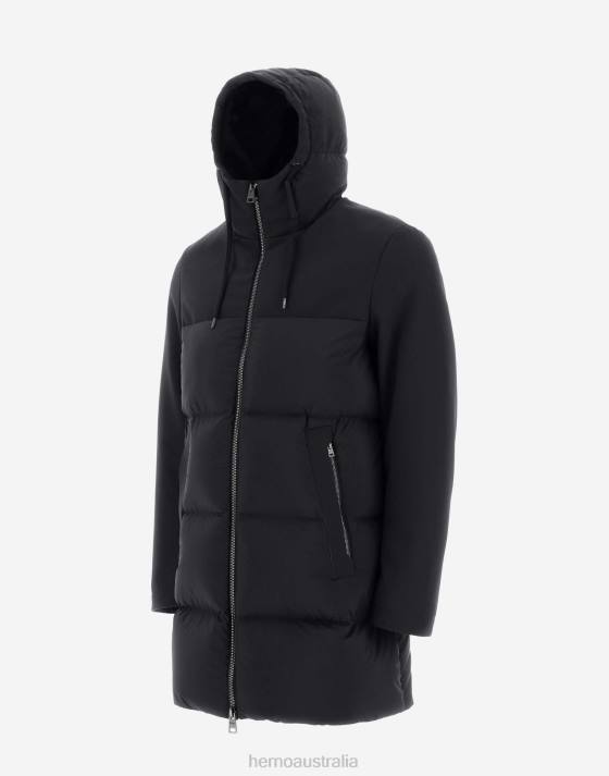 NUAGE AND METROPOLITAN PARKA Herno Men Black 2L0H523 Outerwear