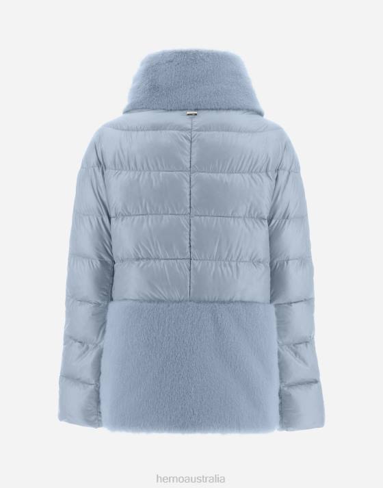 NYLON ULTRALIGHT  CAPE Herno Women Light Blue 2L0H305 Outerwear