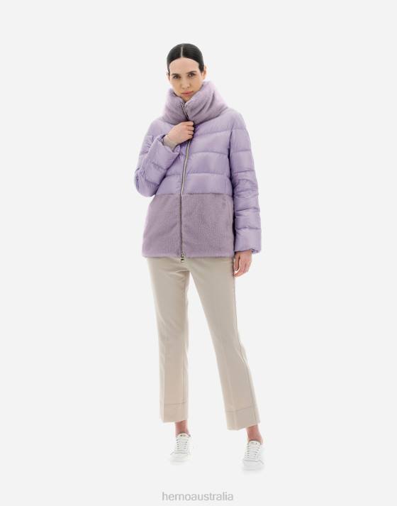 NYLON ULTRALIGHT  CAPE Herno Women Lilac 2L0H191 Outerwear