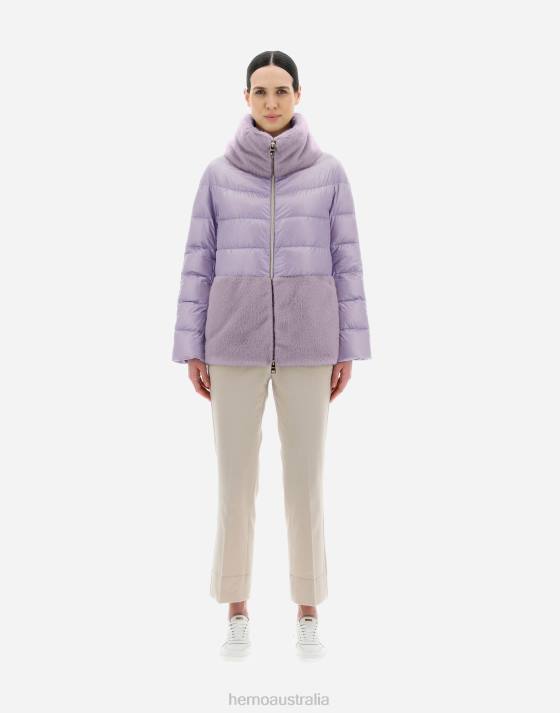 NYLON ULTRALIGHT  CAPE Herno Women Lilac 2L0H191 Outerwear