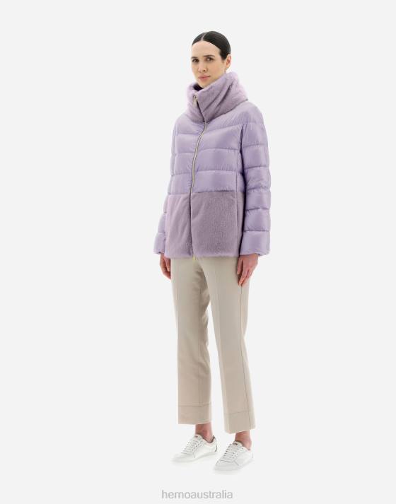 NYLON ULTRALIGHT  CAPE Herno Women Lilac 2L0H191 Outerwear