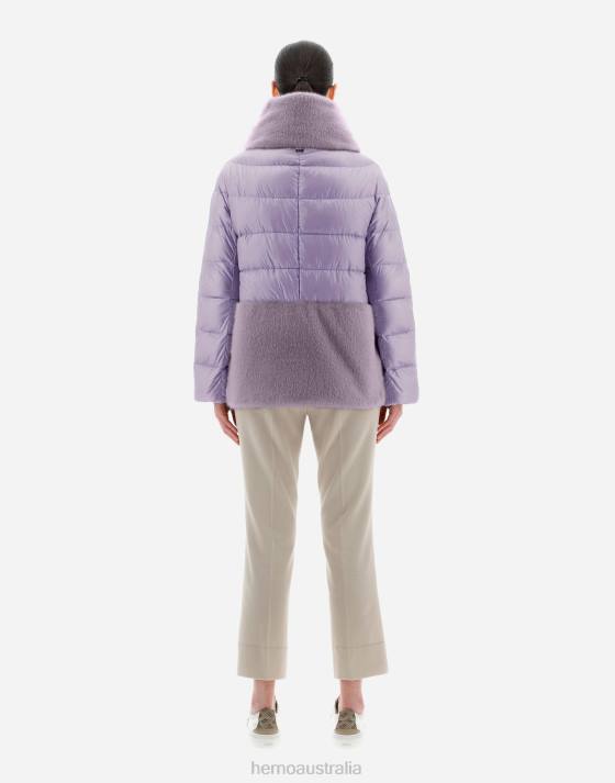 NYLON ULTRALIGHT  CAPE Herno Women Lilac 2L0H191 Outerwear