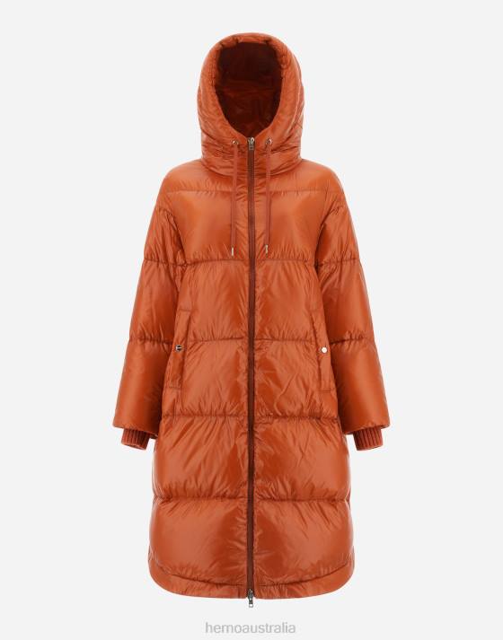 NYLON ULTRALIGHT PARKA Herno Women Orange 2L0H429 Outerwear