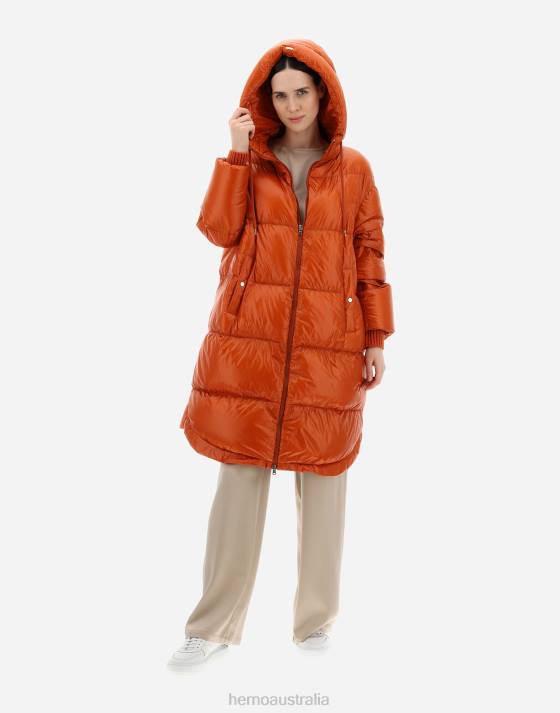 NYLON ULTRALIGHT PARKA Herno Women Orange 2L0H429 Outerwear