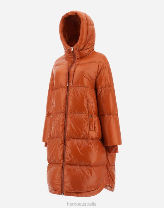 NYLON ULTRALIGHT PARKA Herno Women Orange 2L0H429 Outerwear