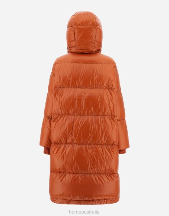 NYLON ULTRALIGHT PARKA Herno Women Orange 2L0H429 Outerwear