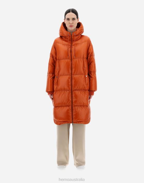 NYLON ULTRALIGHT PARKA Herno Women Orange 2L0H429 Outerwear