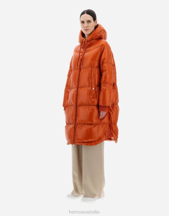 NYLON ULTRALIGHT PARKA Herno Women Orange 2L0H429 Outerwear