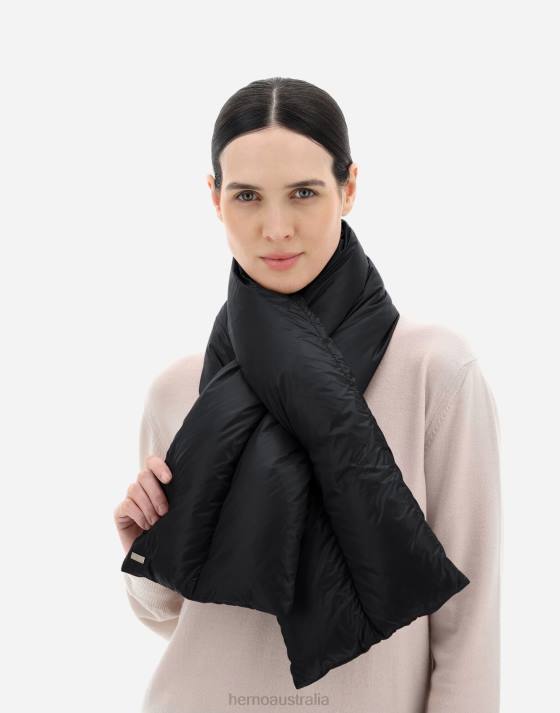 NYLON ULTRALIGHT SCARF Herno Women Black 2L0H101 Accessories