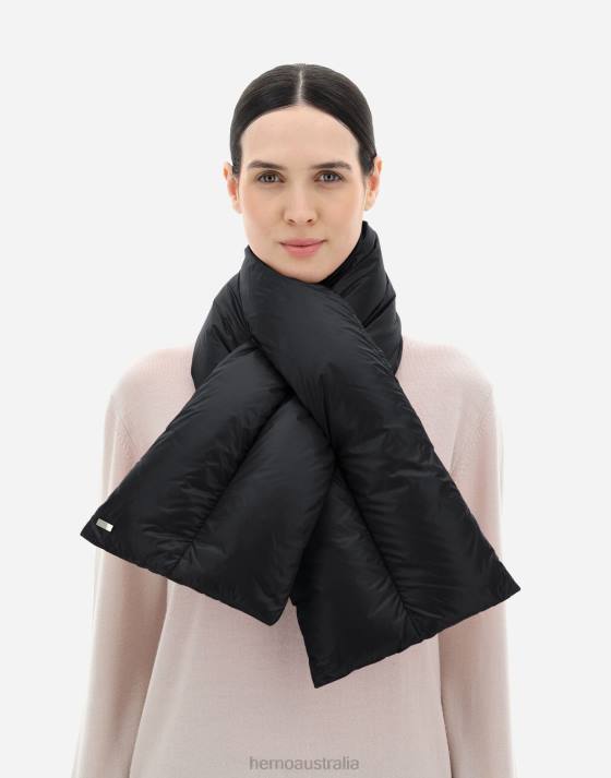 NYLON ULTRALIGHT SCARF Herno Women Black 2L0H101 Accessories