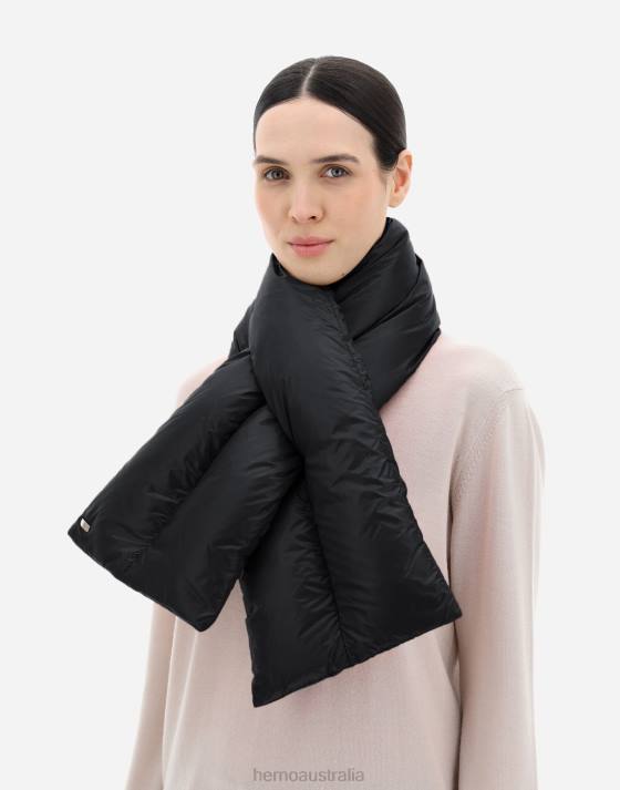 NYLON ULTRALIGHT SCARF Herno Women Black 2L0H101 Accessories