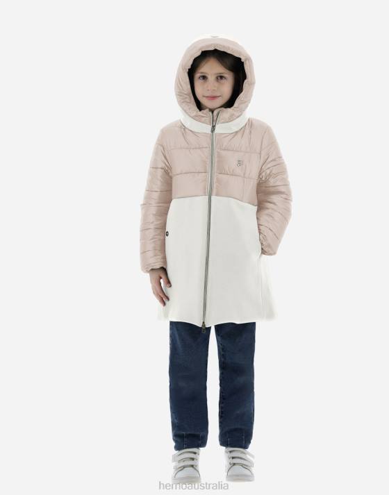 PARKA IN ECOWOOL AND NYLON ULTRALIGHT Herno Kids Chantilly 2L0H831 Outerwear