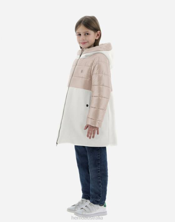 PARKA IN ECOWOOL AND NYLON ULTRALIGHT Herno Kids Chantilly 2L0H831 Outerwear