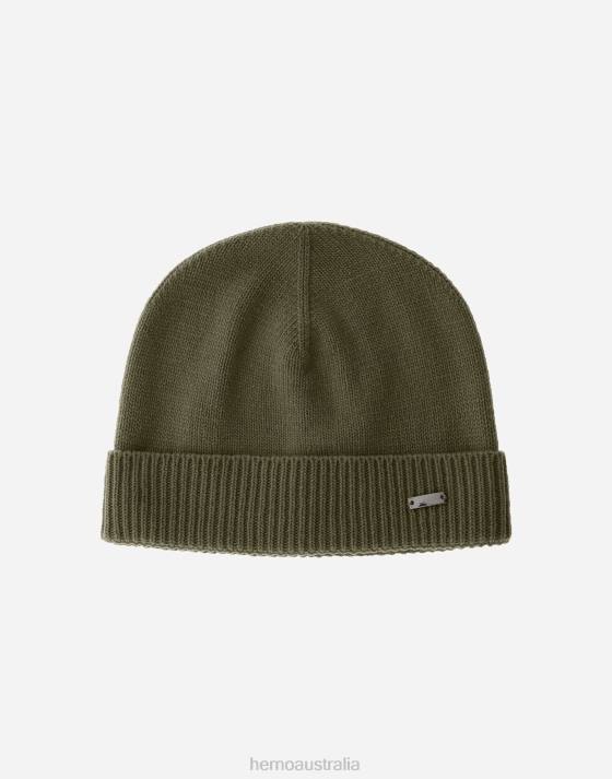 RESORT BEANIE IN INFINITY Herno Men Light Military 2L0H517 Accessories