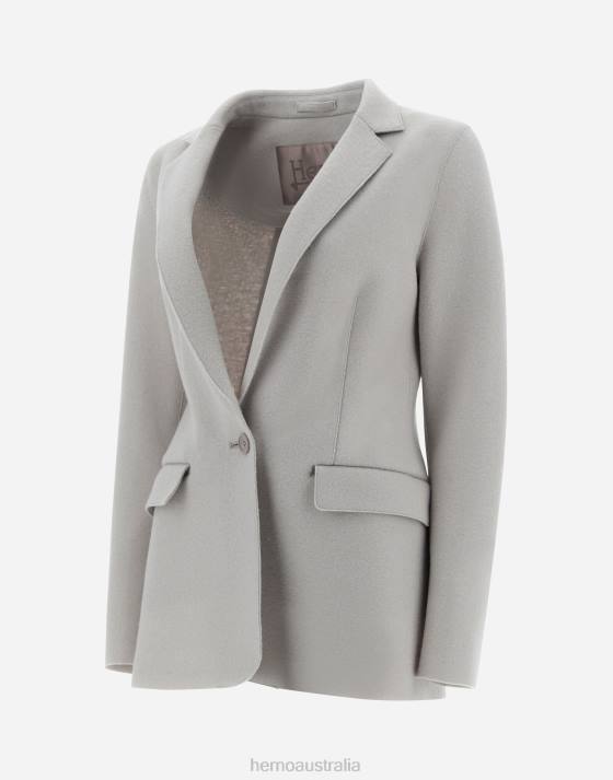 RESORT BLAZER IN LIGHT BOILED WOOL Herno Women Chantilly 2L0H198 Outerwear