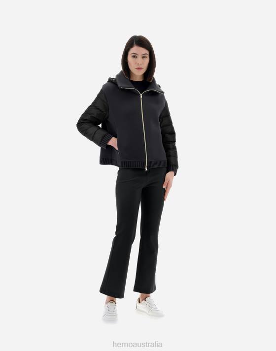 RESORT BOMBER JACKET IN MODERN DOUBLE  NYLON ULTRALIGHT Herno Women Black 2L0H265 Outerwear