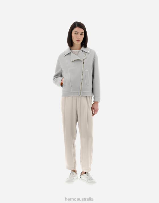 RESORT BOMBER JACKET IN MODERN DOUBLE Herno Women Chantilly 2L0H7 Outerwear