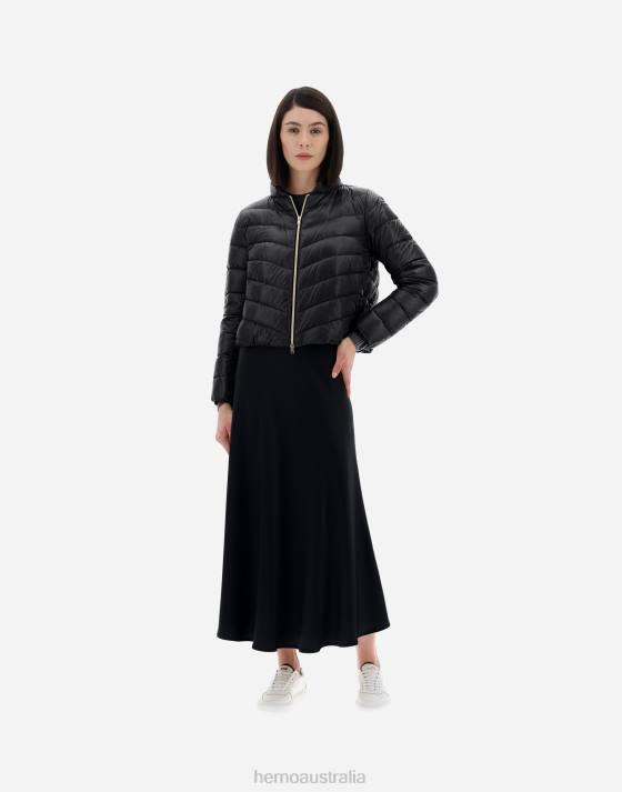 RESORT BOMBER JACKET IN NYLON ULTRALIGHT Herno Women Black 2L0H176 Outerwear