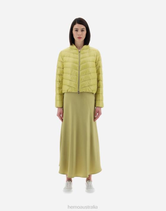 RESORT BOMBER JACKET IN NYLON ULTRALIGHT Herno Women Canary 2L0H52 Outerwear