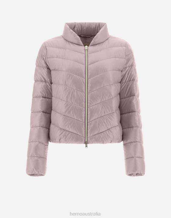 RESORT BOMBER JACKET IN NYLON ULTRALIGHT Herno Women Lilac 2L0H373 Outerwear