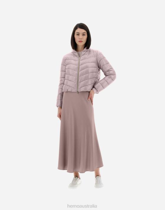 RESORT BOMBER JACKET IN NYLON ULTRALIGHT Herno Women Lilac 2L0H373 Outerwear