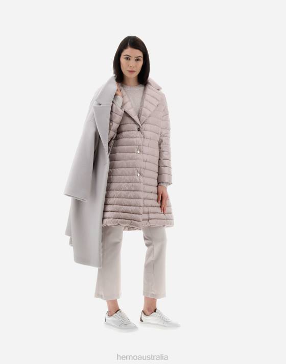 RESORT COAT IN MODERN DOUBLE  NYLON ULTRALIGHT Herno Women Chantilly 2L0H277 Outerwear