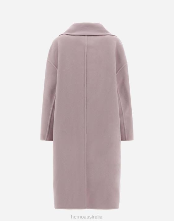 RESORT COAT IN MODERN DOUBLE Herno Women Lilac 2L0H84 Outerwear