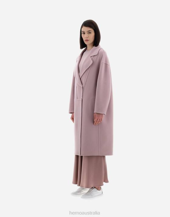 RESORT COAT IN MODERN DOUBLE Herno Women Lilac 2L0H84 Outerwear