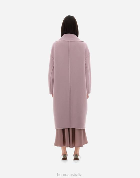 RESORT COAT IN MODERN DOUBLE Herno Women Lilac 2L0H84 Outerwear