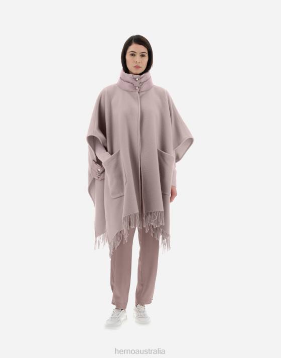 RESORT PONCHO IN WARMY  NYLON ULTRALIGHT Herno Women Lilac 2L0H180 Outerwear