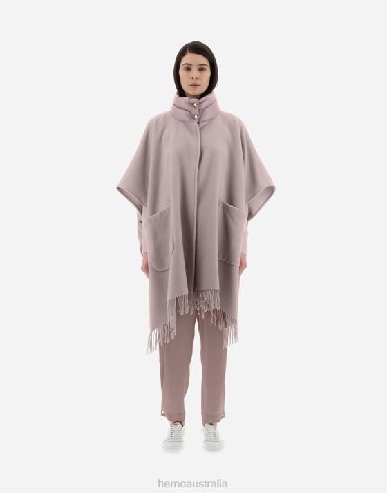 RESORT PONCHO IN WARMY  NYLON ULTRALIGHT Herno Women Lilac 2L0H180 Outerwear